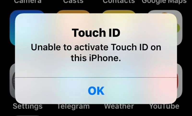 Touch ID Not Working