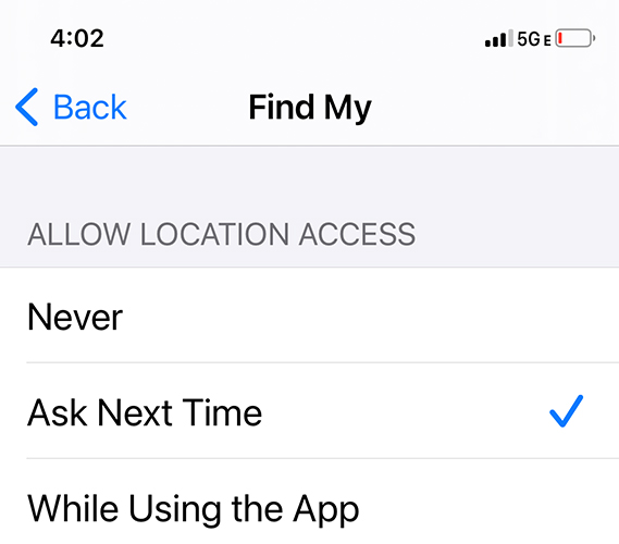 can you share location on iphone se