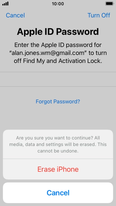 Provide your Apple ID Password