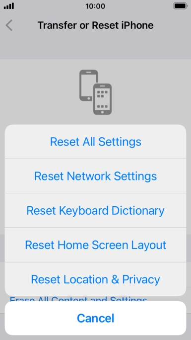 Reset All Settings